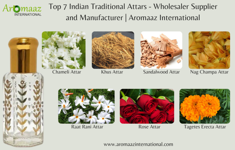 Top 7 Indian Traditional Attars - Wholesaler Supplier and Manufacturer Aromaaz International